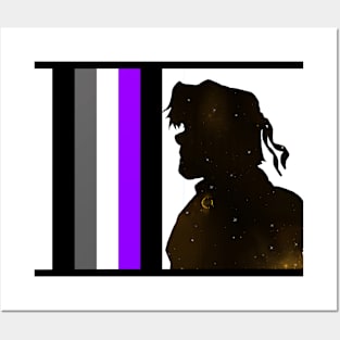 Galaxy Hunk Asexual Pride Posters and Art